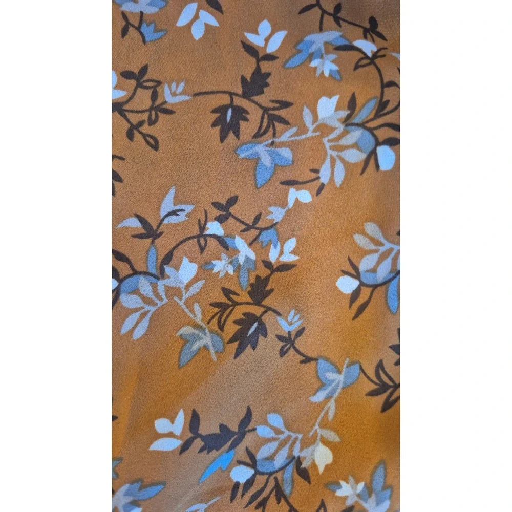 Coastal Cottagecore‎ 2 Piece Set Blue Eyelet Pants Floral Boho XL